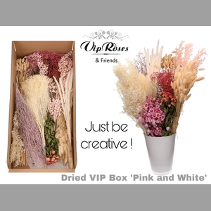 DRIED VIP BOX PINK & WHITE