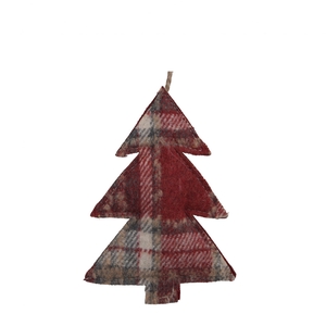 Kerst Hanger boom ruit 13.5cm