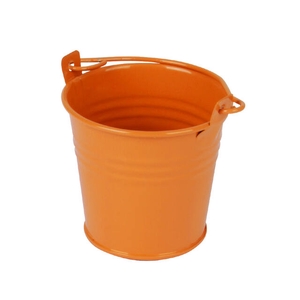 Bucket Sevilla zinc 6.3xH5.7cm ES5.5 orange gloss