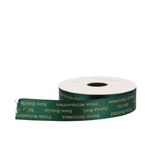 Ribbon Festive Green 15mx25mm Nm