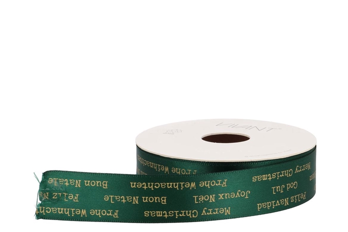 Ribbon Festive Green 15mx25mm