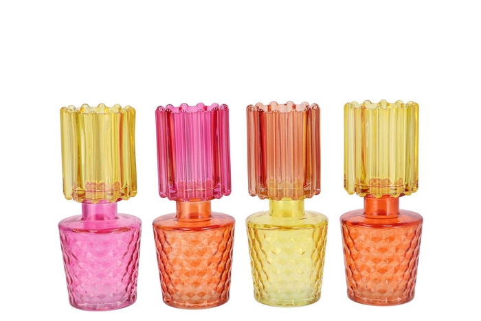 <h4>Bicolore Dutch Orange Mix Vase Ass 8x17cm</h4>