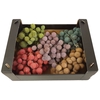 Small ball per bunch in poly Mixed colours Frosted