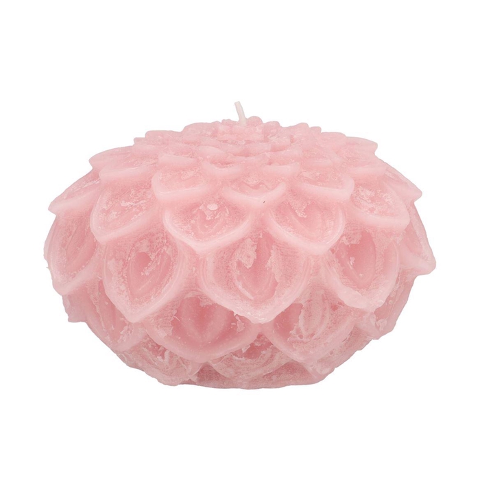 <h4>Candle Dahlia Light Pink 15x10cm</h4>