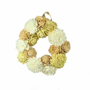 Sola Wreath Natural Ø25cm Rebecca White Mix