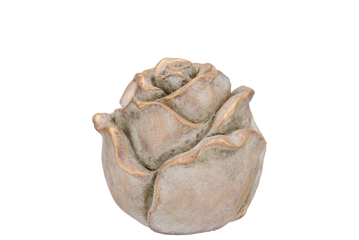 <h4>Concrete Gold Rose 9x9x8cm</h4>