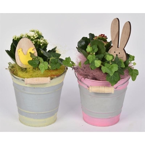 Zink emmer gekl.rand 13cm