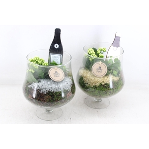 arr2 PL - Glas op voet x6 - goud/zilver