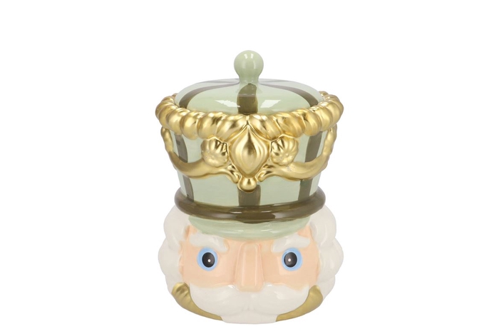 <h4>Candy Nutcracker Green Jar 14x14x20cm Nm</h4>