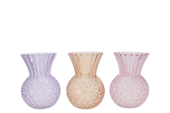 <h4>Senna Dreamy Pastel Mix Vase Ass 16x22cm</h4>