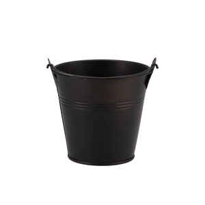 Zinc Basic Black Bucket 10x9,5cm Nm