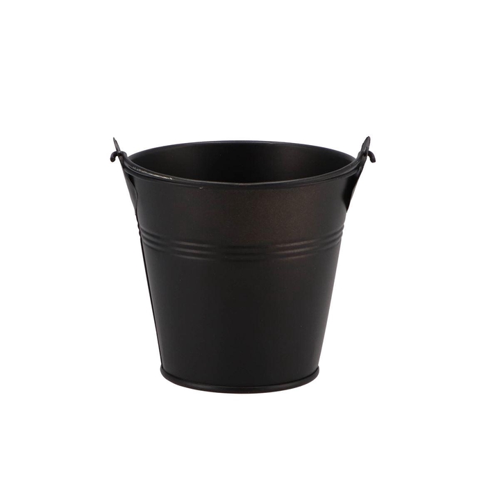 <h4>Zinc Basic Black Bucket 10x9,5cm</h4>