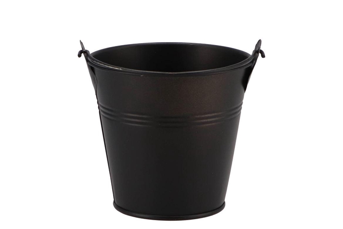 <h4>Zinc Basic Black Bucket 10x9,5cm Nm</h4>