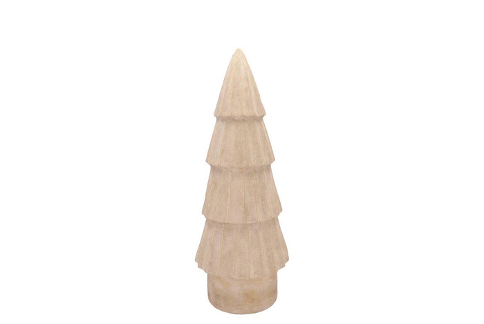 Porto Pine Tree Antique Gold 17x17x38cm Nm
