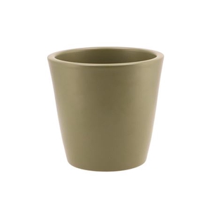 Vinci Army Green Container Pot 18x16cm