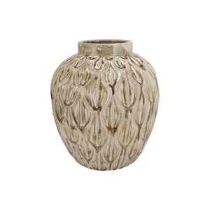 Inga Boa Green Pot Active Glaze 31x31x35cm