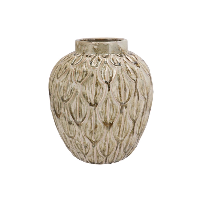 <h4>Inga Boa Green Pot Active Glaze 31x31x35cm</h4>