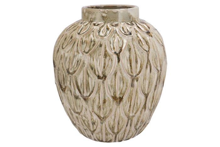 <h4>Inga Boa Green Pot Active Glaze 31x31x35cm Nm</h4>