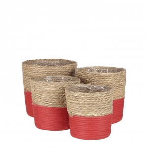 Basket sets Rachel pot S/4 d25*25cm