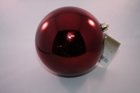 KERSTBAL ONBR. BALLEN GLANS PER STUK VERPAKT IN POLYBAG 140M