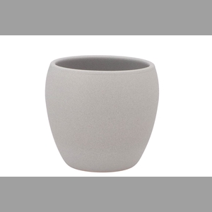 Vinci Matt Grey Flower Pot 14x13cm