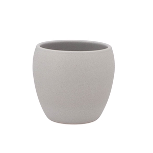 Vinci Matt Grey Flower Pot 14x13cm