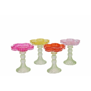 Bicolore Orange T-light Bloom Clear Ass 12x15cm