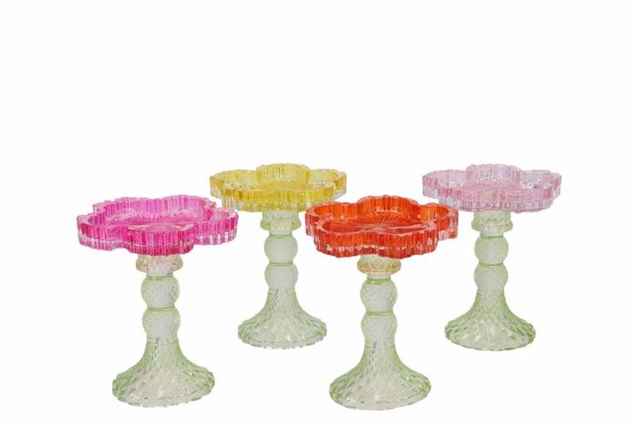 <h4>Bicolore Orange T-light Bloom Clear Ass 12x15cm</h4>