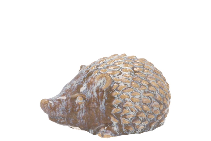 Hedgehog Glaze Grey 9x6x5cm