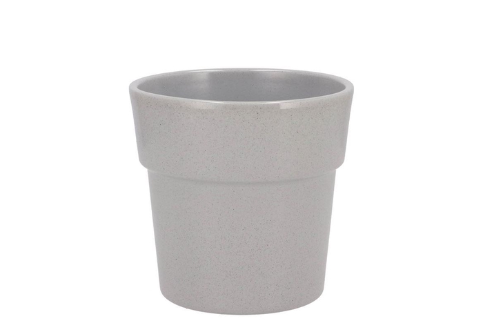 <h4>Ceramic Grey Stone Pot Orchid Edge 13cm</h4>