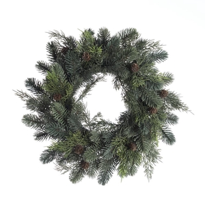 AF Wreath Pine Cedar Cones D4