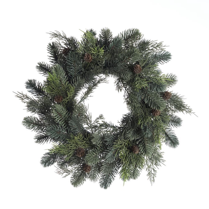<h4>AF Wreath Pine Cedar Cones D4</h4>