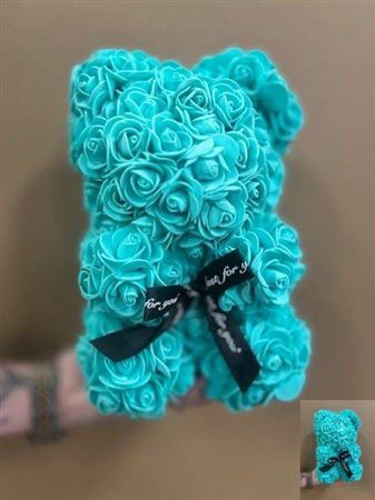 <h4>Huis En Tuin Bear Turquoise 28cm</h4>