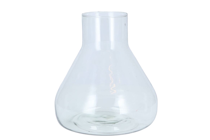 Glass Roca Milk Bottle Clear 22x25cm