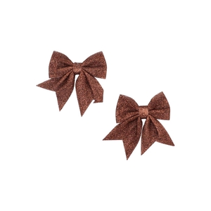 Deco Shine Bow Scottish Copper 12x13cm P/2