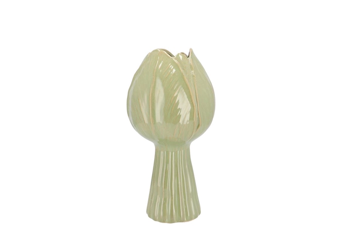 <h4>Tulip Pistache Vase Tulip 11x11x21cm</h4>