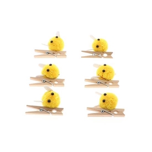 Bee Buzz On Clip 6Pcs L10W3H15