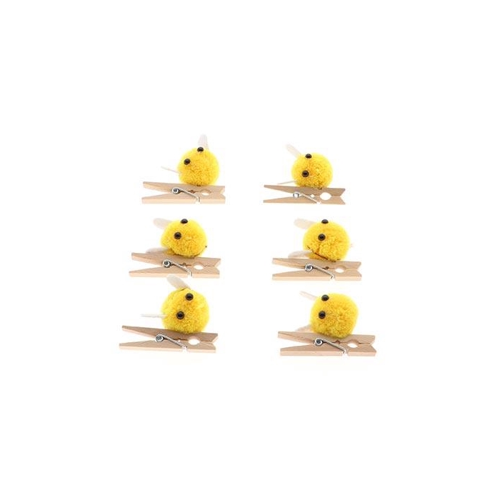 <h4>Bee Buzz On Clip 6Pcs L10W3H15</h4>