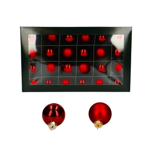Kerstbal Bal  40mm combi x48