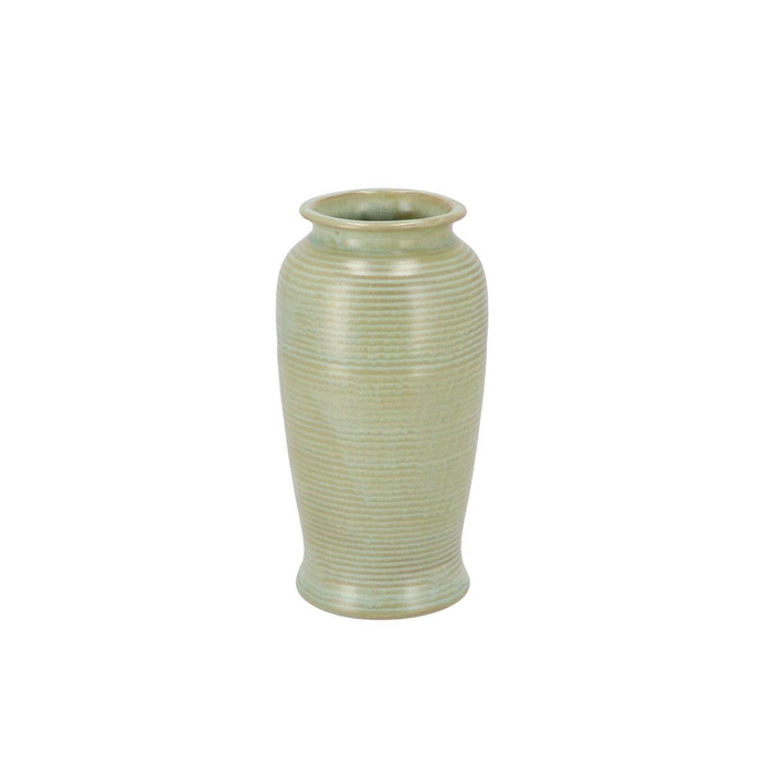 <h4>Dion Green Vase Long 10x10x18cm</h4>