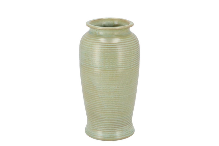 <h4>Dion Green Vase Long 10x10x18cm</h4>