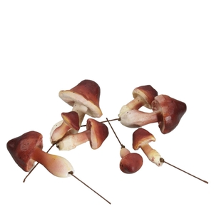Autumn Mushroom/wire 2-6cm x24
