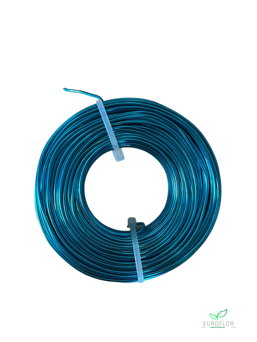 ALUMINIUM WIRE 2MM TURQUOISE 60M 500GR