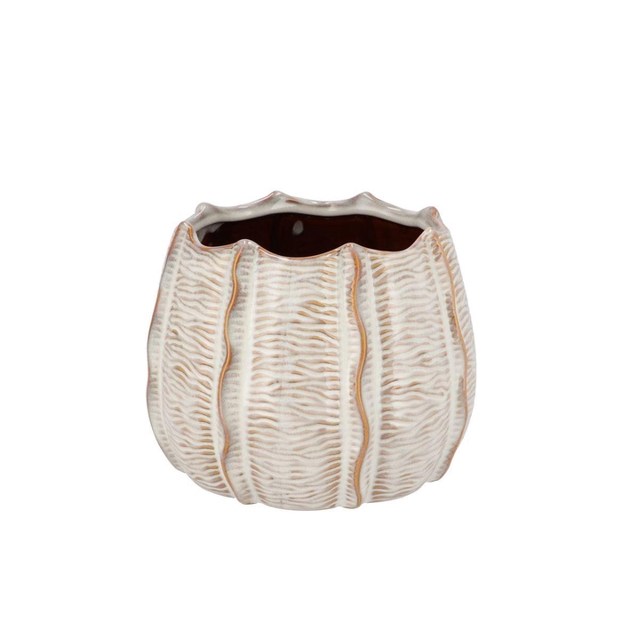 <h4>Sifan White Pot Structure 14x14x11cm</h4>