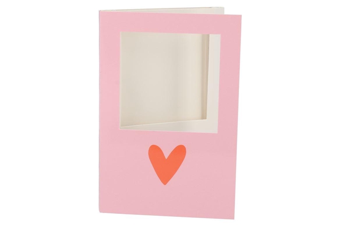 <h4>Gift Tile Card Heart Pink 21x14x1cm</h4>