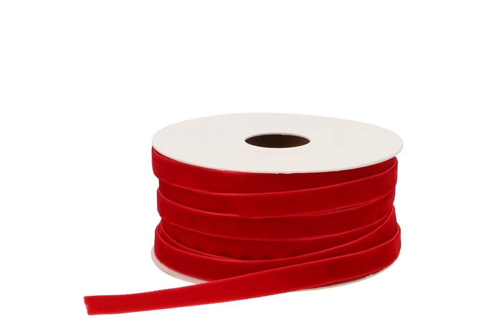 Ribbon Velvety 21 Warm Red 20mx9mm