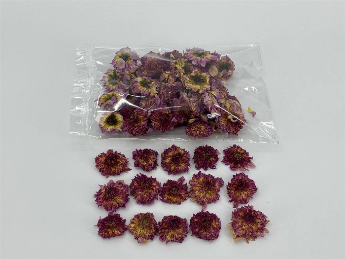 Dried Dahlia Heads Lilac Bag (50-60 Heads)