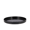Melamine Wild Black Tray Round 32x32x3cm Nm