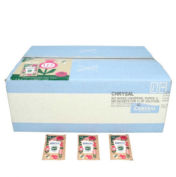 <h4>Verzorging Chrysal paper sachet 1L*500</h4>