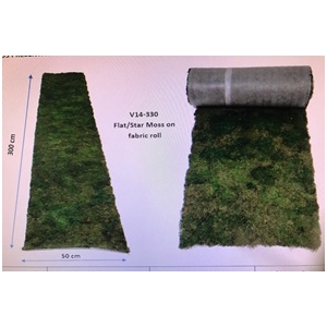 Platmos op rol fabric 50x300cm